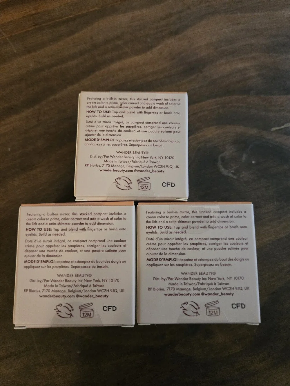 Set Of 3 Wander Beauty Double Date Eyeshadow Duo - First Kiss And ILYSM